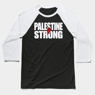 Palestine Strong - Watermelon Fist - Front Baseball T-Shirt